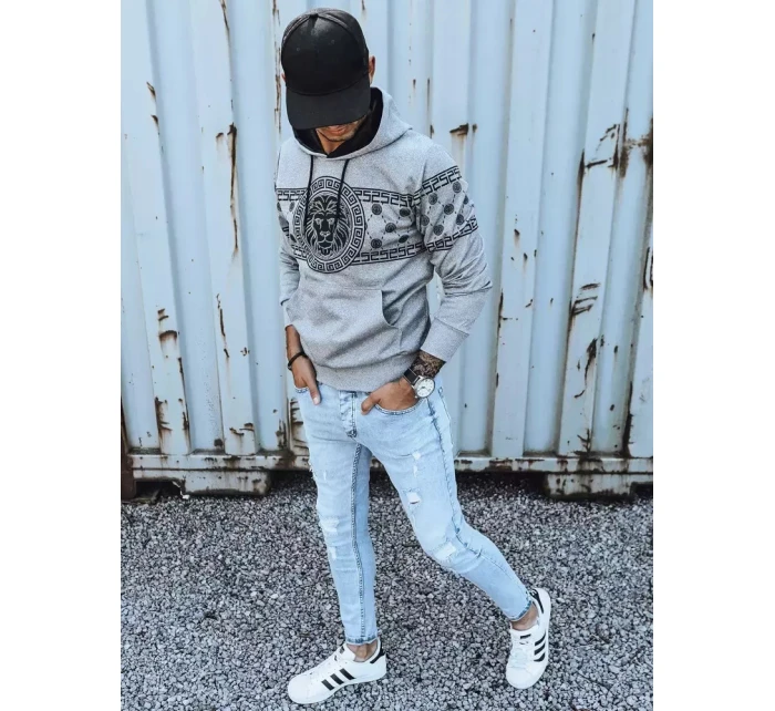 Pánská šedá mikina s potiskem Dstreet model 21965623 - FashionStreet