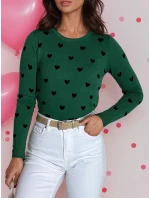 Dámsky sveter FREYJA green FashionStreet MY2065