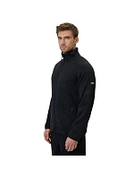 Pánsky fleece 4F M443 deep black melange 4FWSS26TFLEM443 20M
