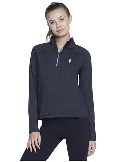 Skechers Skech-Knits Ultra Go 1/4 Zip LT4-BKCC Čierna L