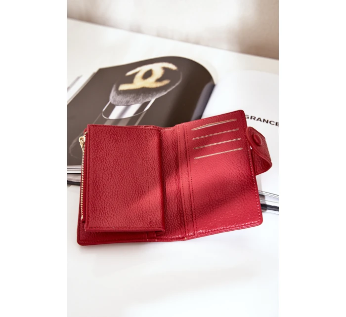 Damski Portfel Z Eko Skóry Czerwony Isamille