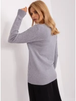 Sweter AT SW model 18900737 szary - FPrice Sweter AT SW model 18900737 szary - FPrice