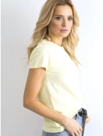 Tričko RV TS model 14824659 světle žlutá - FPrice Tričko RV TS model 14824659 světle žlutá - FPrice