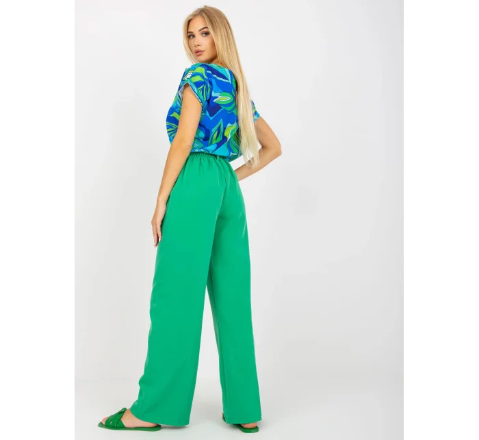 Dámské kalhoty SP model 18570773 zelené - FPrice Dámské kalhoty SP model 18570773 zelené - FPrice