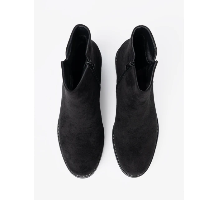 Trendy černé kotníčkové boty dámské Obcas Trendy černé kotníčkové boty dámské Obcas