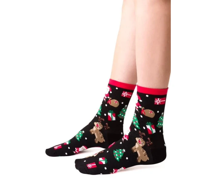 Dámské vánoční ponožky model 21327638 3540 - Steven Dámské vánoční ponožky model 21327638 3540 - Steven