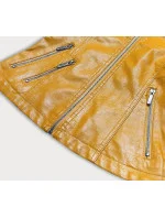 Žltá bunda ramoneska so stojačikom (B14-7) Žltá bunda ramoneska so stojačikom (B14-7)