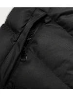 Čierna dámska zimná bunda s kapucňou (5M3155-392)