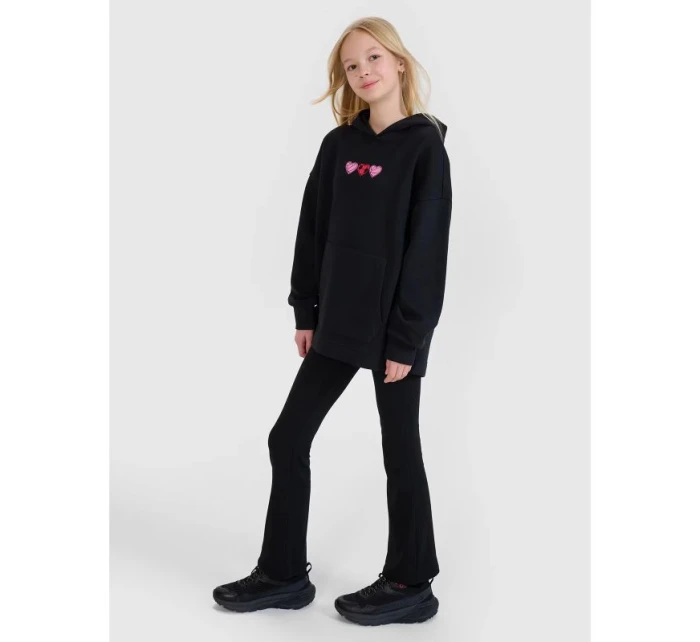 Dívčí mikina s kapucí model 21435133 - 4F Dívčí mikina s kapucí model 21435133 - 4F