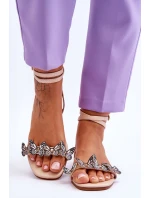 Dámské sandály s ozdobnými Béžove model 21613343 - Boto