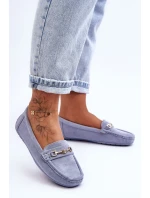 Damskie Klasyczne Zamszowe Mokasyny Niebieskie Corinell Damskie Klasyczne Zamszowe Mokasyny Niebieskie Corinell