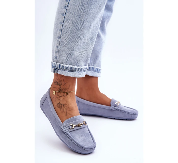 Damskie Klasyczne Zamszowe Mokasyny Niebieskie Corinell Damskie Klasyczne Zamszowe Mokasyny Niebieskie Corinell