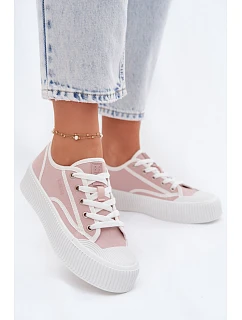 Dámské tenisky na platformě Big Star model 22069411 Růžové - Big Star Shoes