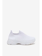 Materiálové Sportovní Dámské Boty Bílé model 22107401 - Boto