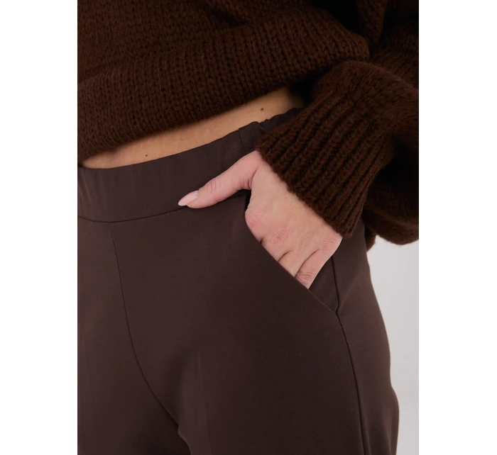 Spodnie IT SP model 21782407 ciemny brązowy - FPrice