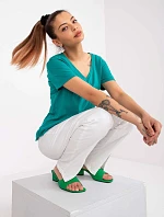 Tričko TW TS 1002.28X tmavo zelená