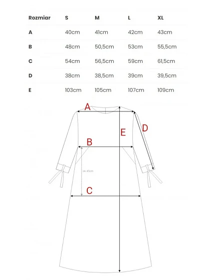 Šaty áčkového střihu s rukávy  modré model 20966060 - STYLOVE