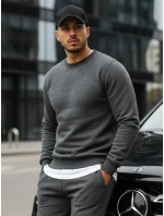 Pánska mikina s kapucňou antracitová BX2405