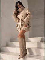 Kozaki damskie zamszowe na beżowe model 22358143 - FashionStreet
