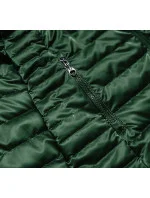 Zelená dámska bunda s kapucňou (2021-11BIG)