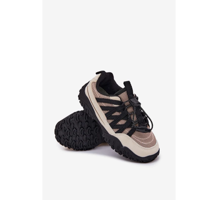 Sneakersy Dziecięce Ze Ściągaczem Beżowe Nanelita Sneakersy Dziecięce Ze Ściągaczem Beżowe Nanelita