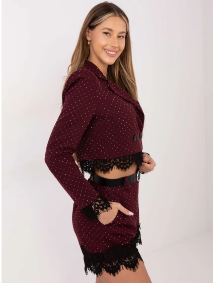 IT SN šortky FL9965.88 tmavo červená IT SN šortky FL9965.88 tmavo červená