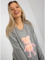 Blúzka LK BZ 509067.15 sivá