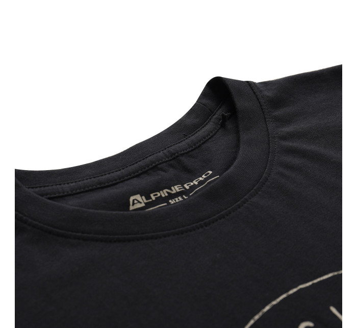 Pánske bavlnené tričko ALPINE PRO LEFER čierne ks
