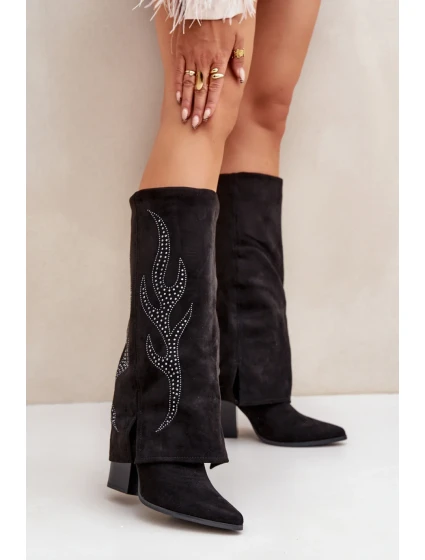 Čižmy na podpätku model 204656 Step in style