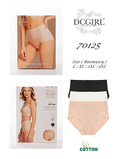 Spodná bielizeň DC Girl 70125, balenie, veľkosti L–3XL, bavlna