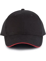 KP 011 6 Panelová sandwich kšiltovka black/red model 22460973 - K-up KP 011 6 Panelová sandwich kšiltovka black/red model 22460973 - K-up