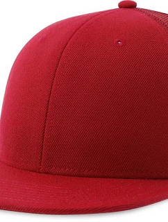 Atlantis Headwear Snap Mesh-S 6-panelová truckerová čiapka 33.0257 červená/červená