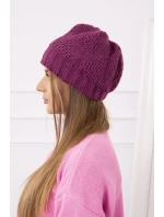 Dámska čiapka Danuta K331 tmavo fialová