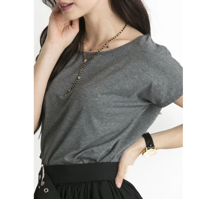 Tričko RV BZ model 14817894 tmavě šedá - FPrice Tričko RV BZ model 14817894 tmavě šedá - FPrice