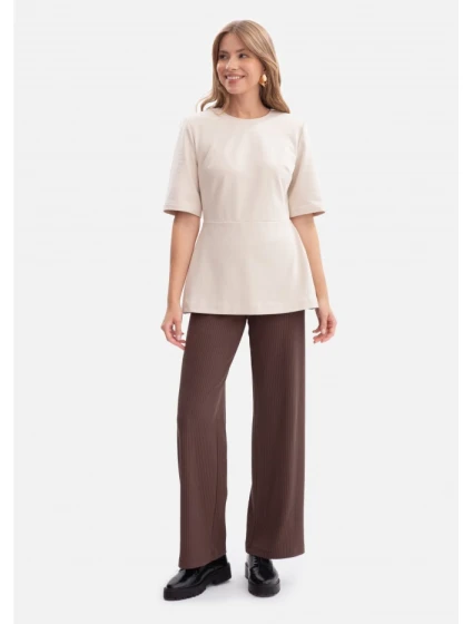 Pletený top s peplum model 21379926 - BeWear