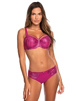 Dámska push-up podprsenka V-10261 Fuchsia dark pink - Axami
