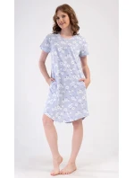 Dámske šaty Nature home modro-biele - Vienetta Dámske šaty Nature home modro-biele - Vienetta