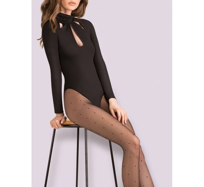 Tenké pančuchové nohavice so vzorom PUNTINA LUREX