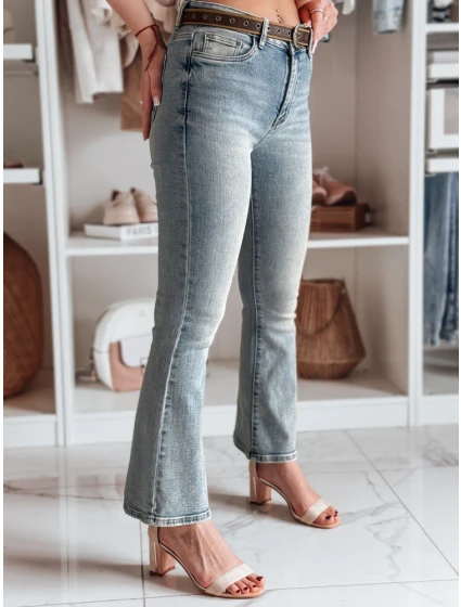 Dámské džínové kalhoty s páskem modré Dstreet model 21985498 - FashionStreet
