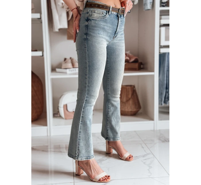 Dámské džínové kalhoty s páskem modré Dstreet model 21985498 - FashionStreet