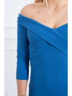 Džínové šaty s výstřihem do V Džínové šaty s výstřihem do V