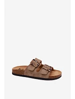 Dámské pantofle Khaki s přezkami model 22123023 - Lee Cooper