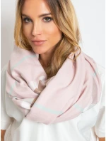 Dámský šátek AT CH model 14832359 světle růžový - FPrice Dámský šátek AT CH model 14832359 světle růžový - FPrice