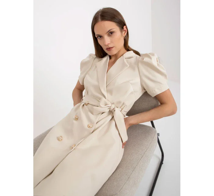 Šaty DHJ SK model 17445360 světle béžová - FPrice