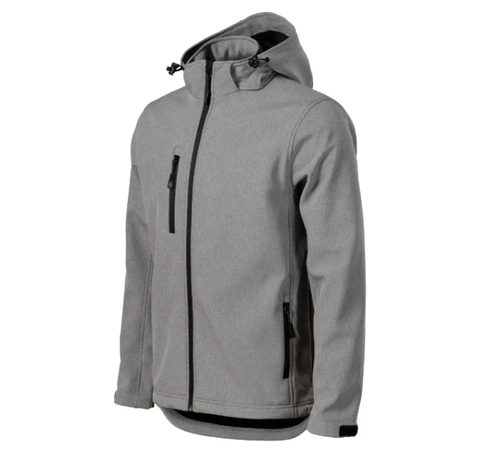 Performance pánska softshellová bunda tmavo šedá melír Performance pánska softshellová bunda tmavo šedá melír