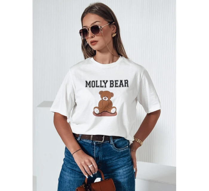 Dámske tričko MOLBER ecru FashionStreet RY2571