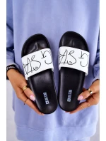 Dámské gumové pantofle Big Star model 21576902 Černobílé - Big Star Shoes Dámské gumové pantofle Big Star model 21576902 Černobílé - Big Star Shoes