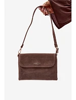 Malá Kabelka z Eko semiše Tmavě béžová model 22111528 - Flora&Co