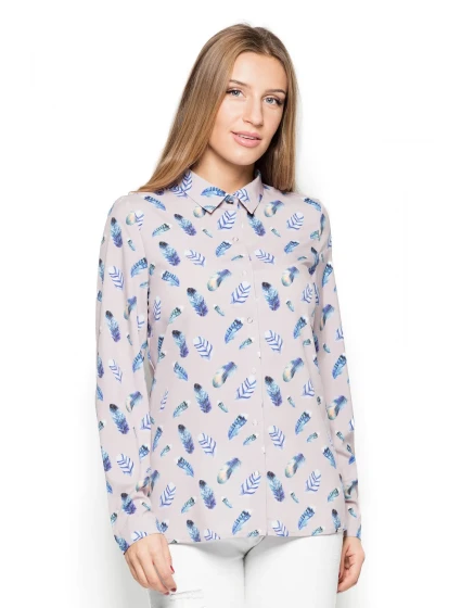 Košeľa s dlhým rukávom model 76983 Katrus