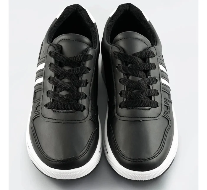 Čierno-biele dámske športové topánky (AD-587)